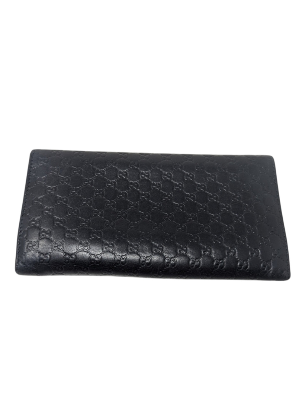 Gucci Guccisima Interlocking GG Monogram Black Leather Continental Wallet - Picture 4 of 13